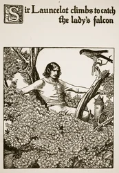 Sir Launcelot Climbs to Catch the Lady